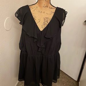 Sexy sheer Torrid black top with underlining 3